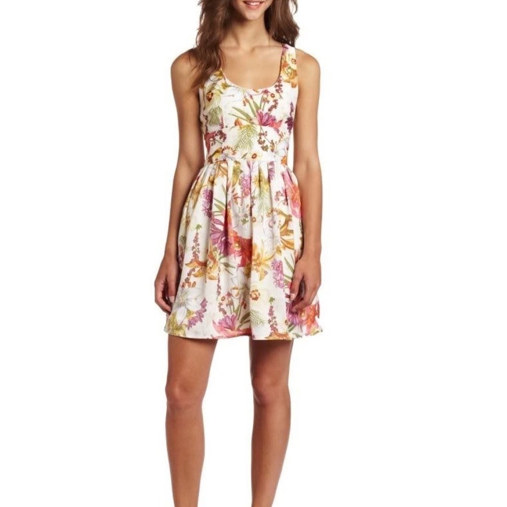 Jack By Bb Dakota Floral Mini Dress Xs